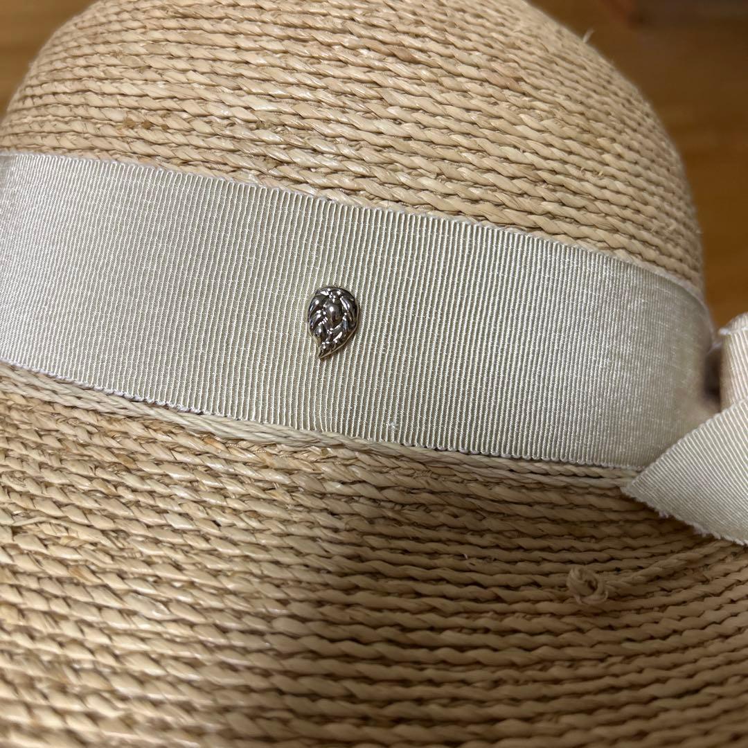 ✨美品✨ヘレンカミンスキー　麦わら帽子　リボン付　ラフィアハット