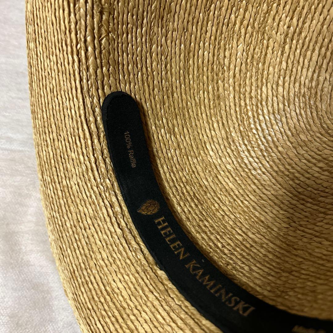 ✨美品✨ヘレンカミンスキー　麦わら帽子　リボン付　ラフィアハット