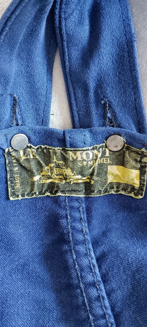 50s EURO VINTAGE モンサンミッシェル モールスキンオーバーオール