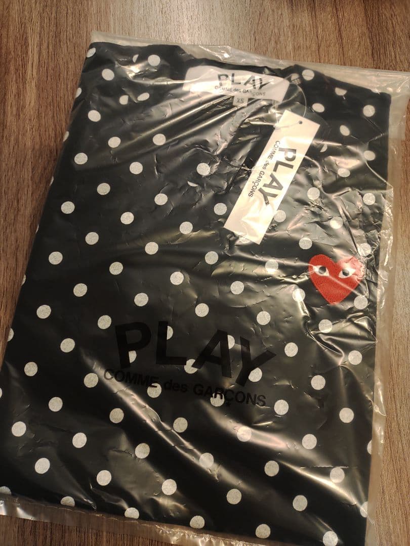 XS コムデギャルソン　PLAY ドット柄 長袖TシャツXS サイズ