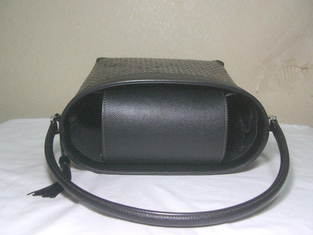 未使用☆公長斎小菅 こうちょうさいこすが 竹籠バッグ ダークブラウン 焦げ茶系