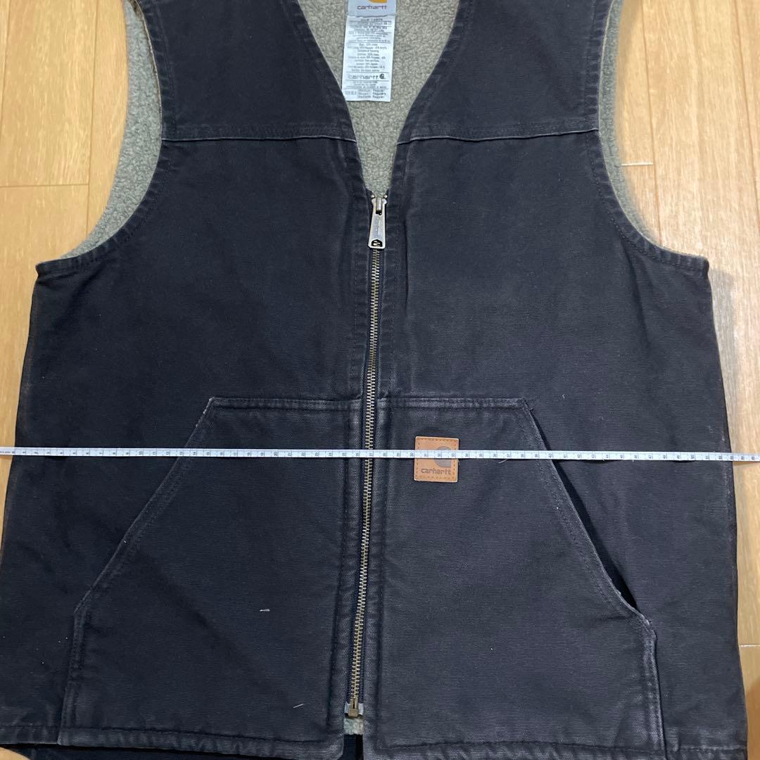 Carhartt ブラックベスト M ヴィンテージ　古着　ダックベスト