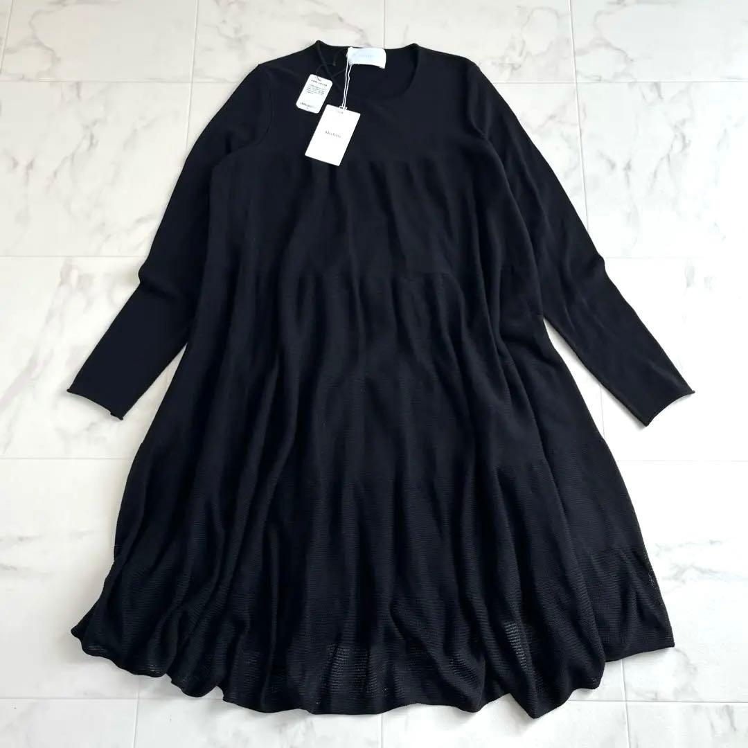 新品未使用タグ付 ✨マーレット ニット ワンピース　ADDISON ブラック