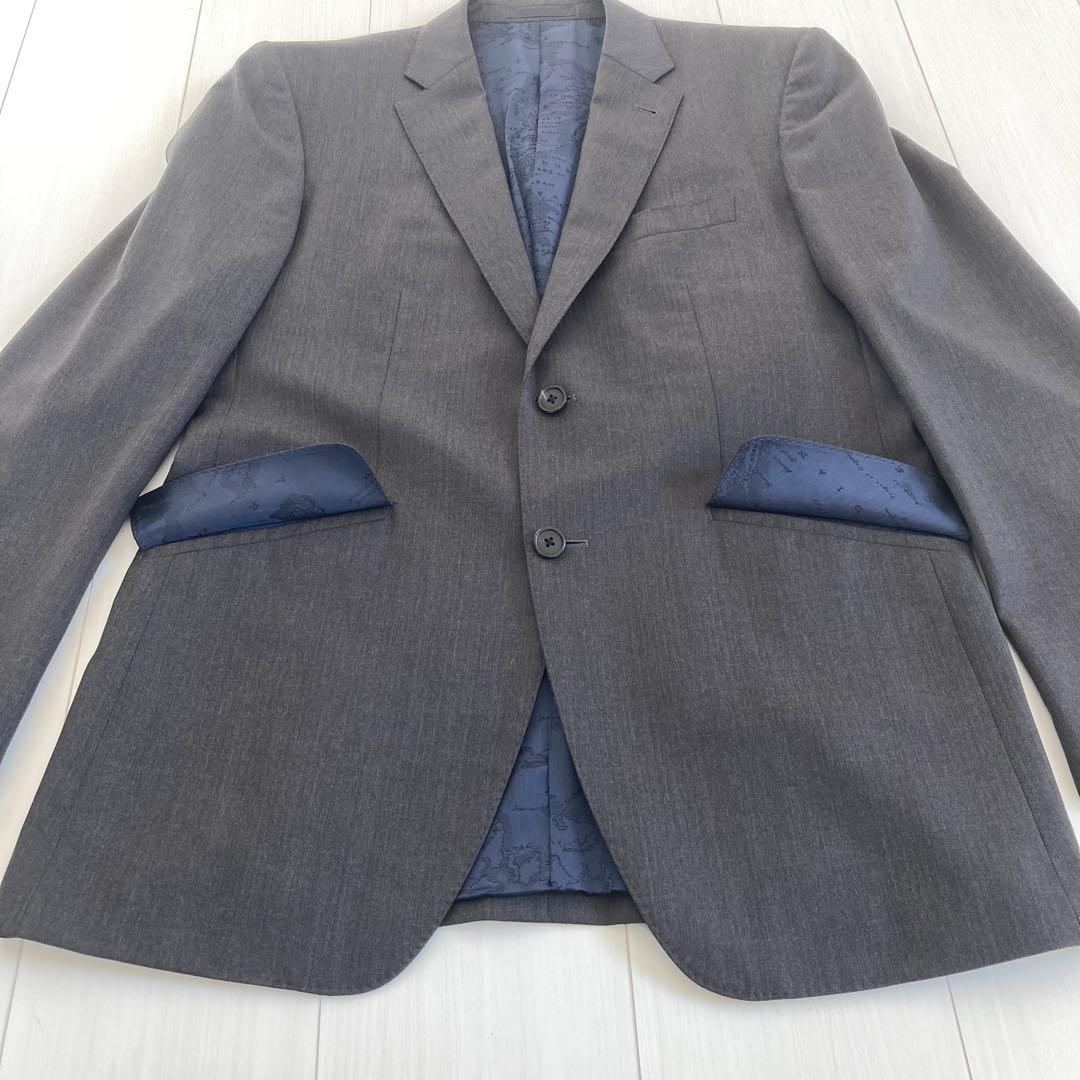 ポールスミス ロンドン　メンズ セットアップ 裏　地図柄 ダークグレー　 XL