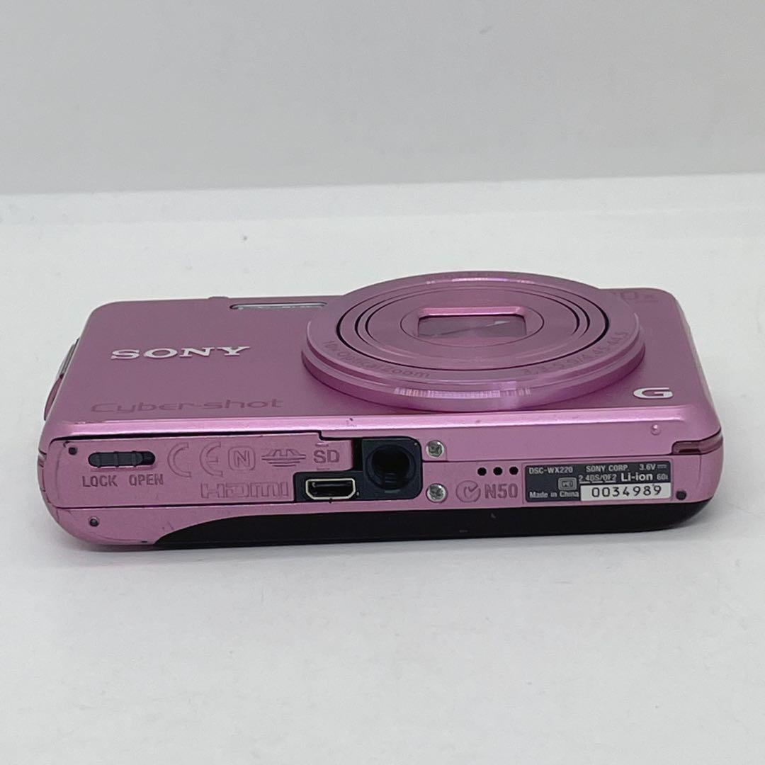 SONY ソニー　コンパクトデジタルカメラ　DSC-WX220 ピンク