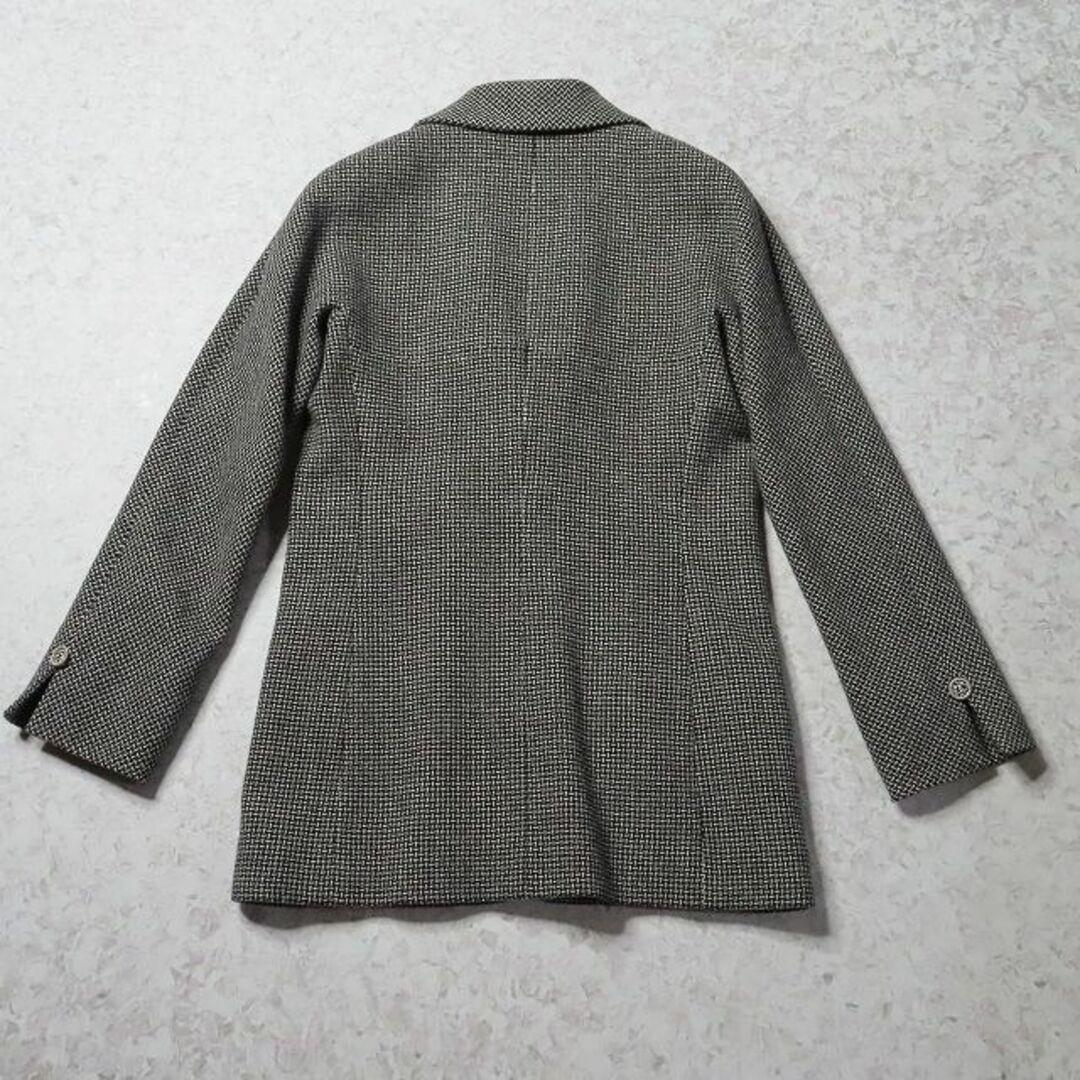 新品同様シャネルツイードロングジャケットコートブラックグレーウールCHANEL