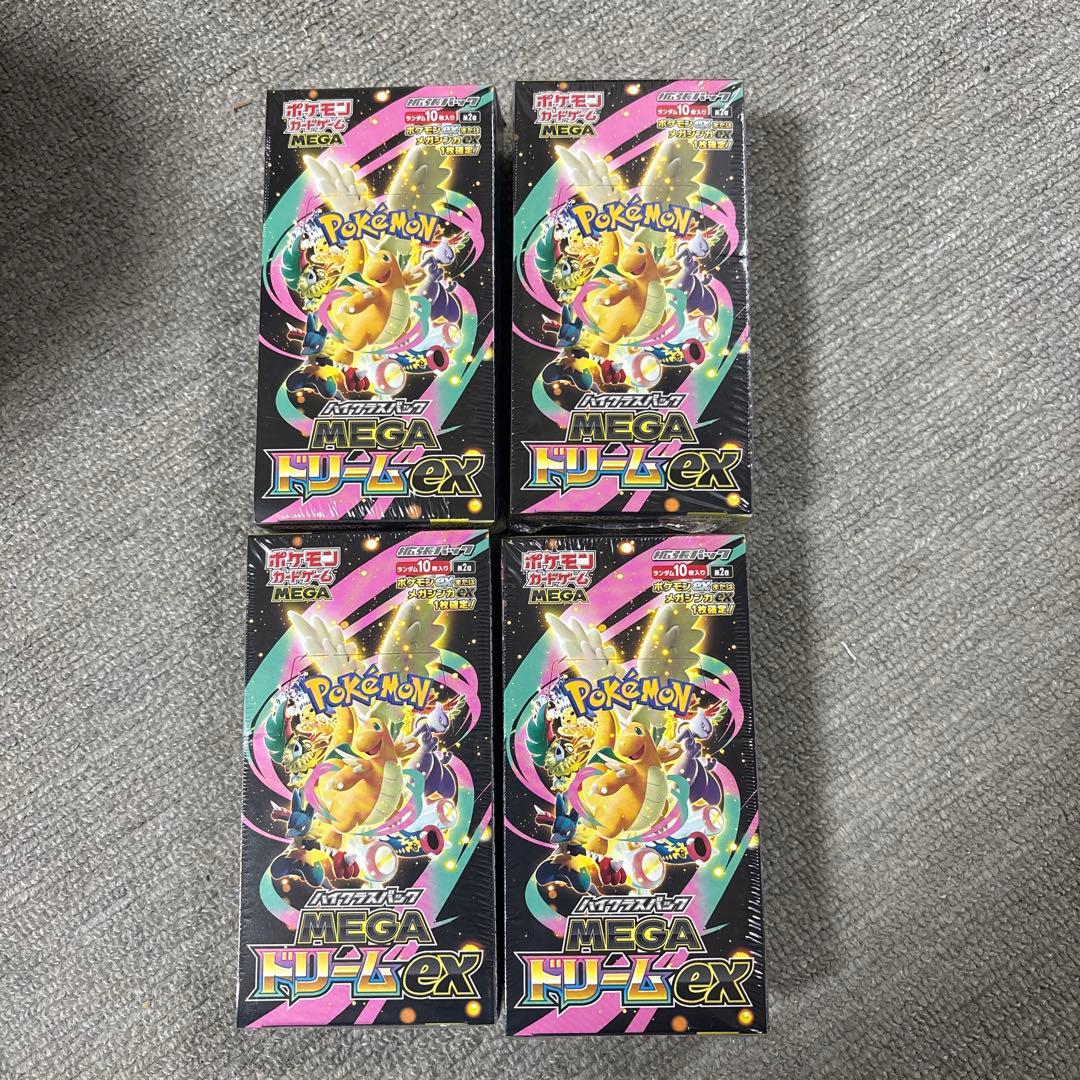 ポケモンカード　メガドリームex 4box