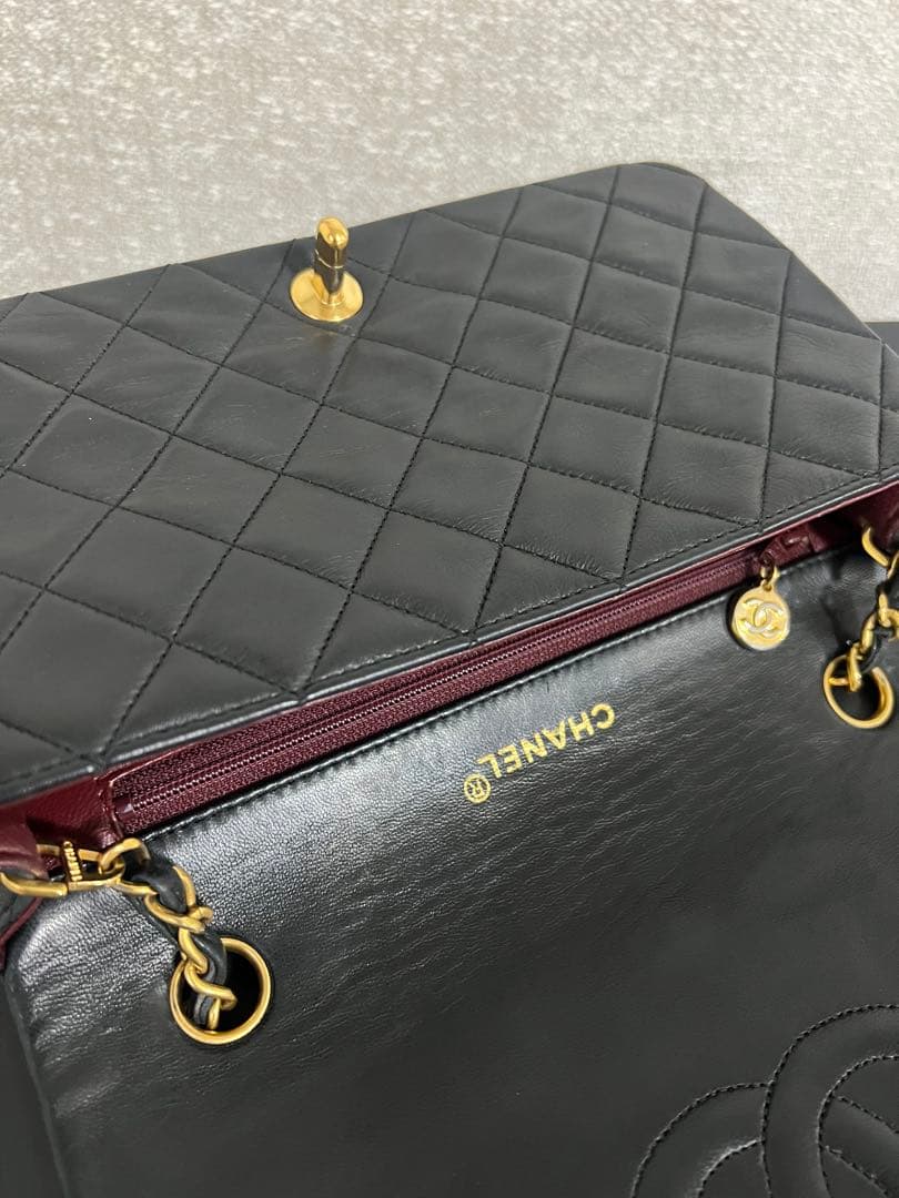 CHANEL シャネル ミニマトラッセ ラムスキン シングルフラップ ゴールド