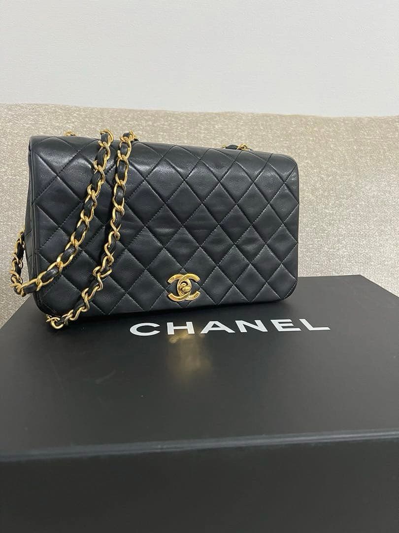 CHANEL シャネル ミニマトラッセ ラムスキン シングルフラップ ゴールド