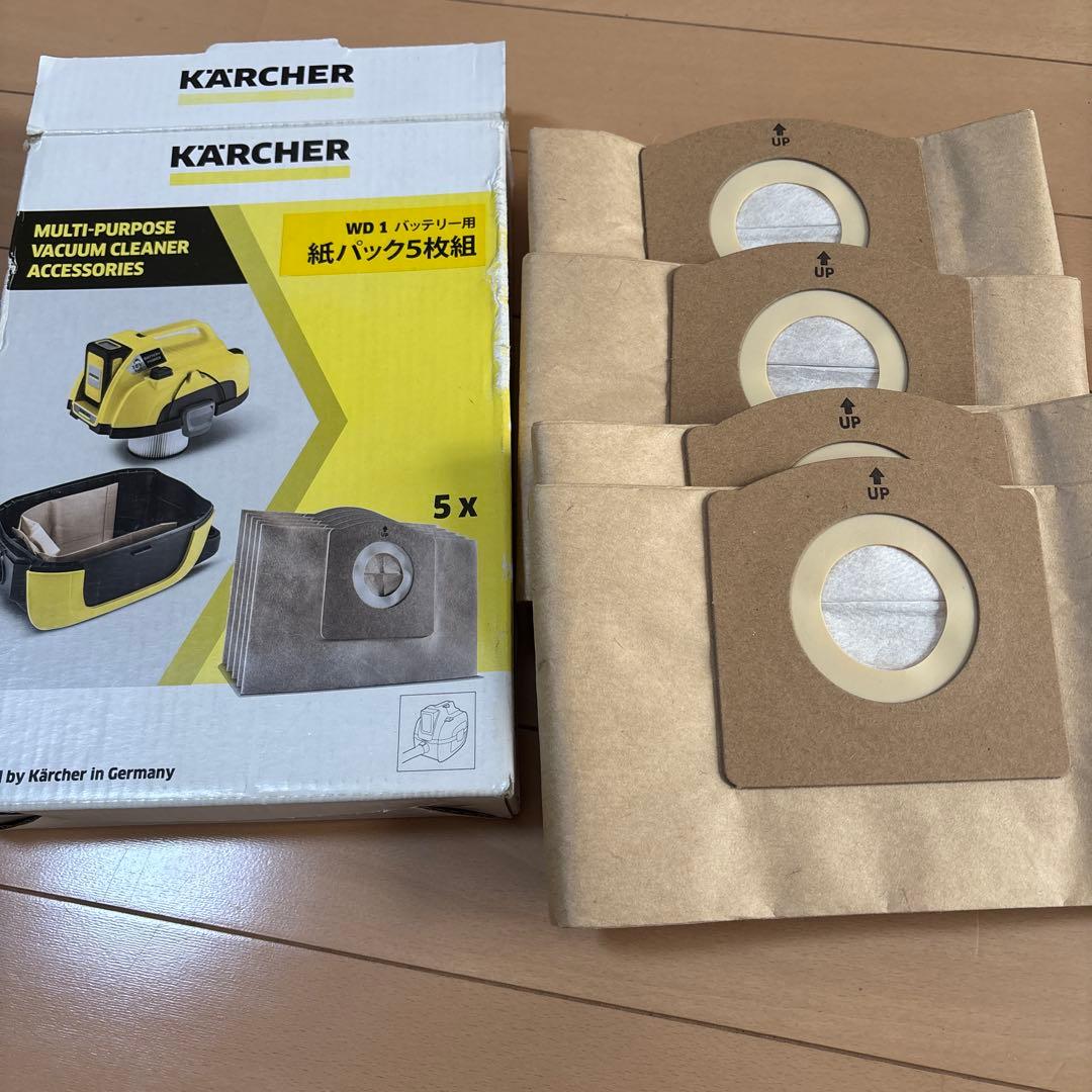 ニ*。様 ケルヒャー　WD1　乾湿両用クリーナー・紙パック4枚