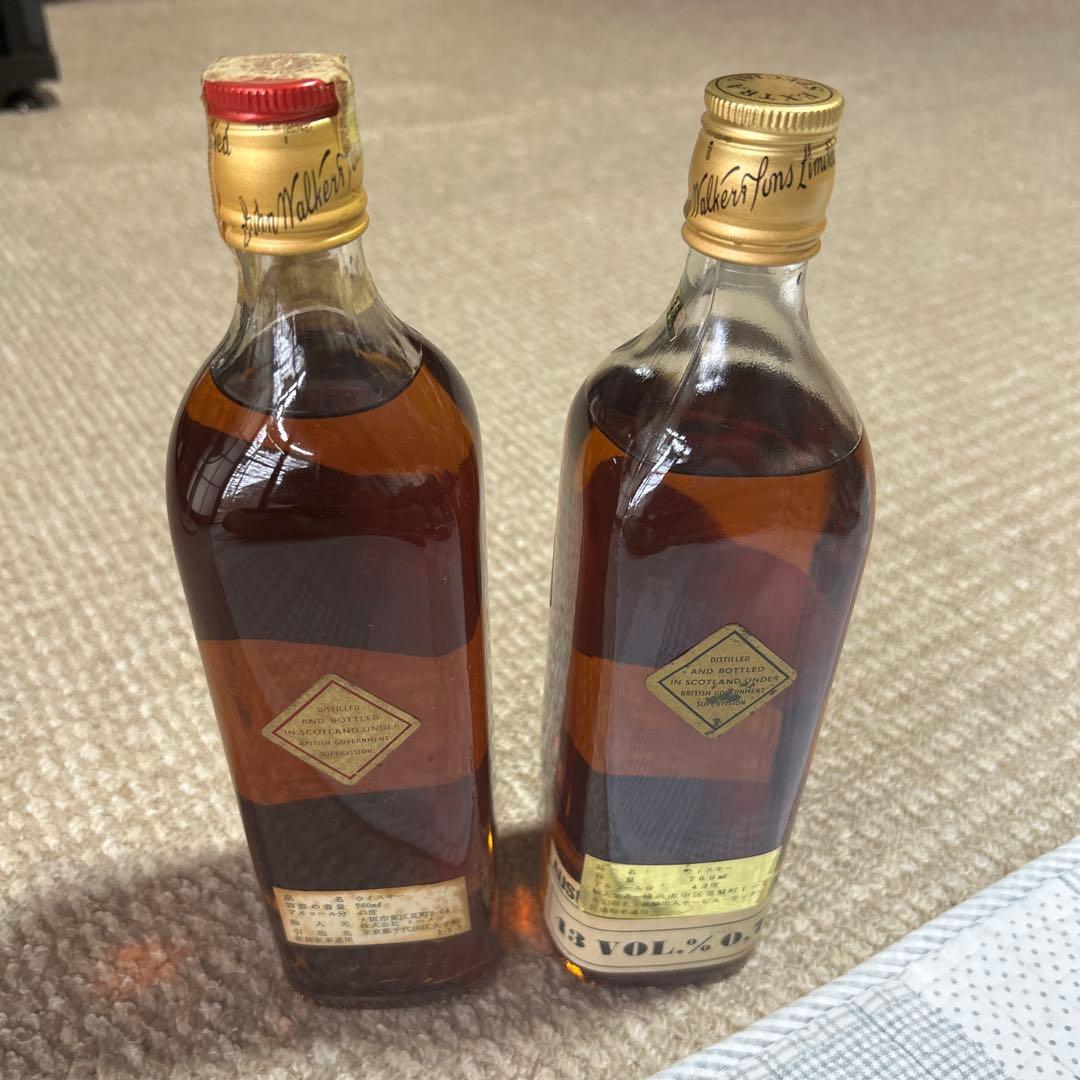 古酒Johnnie Walker Red Label & Black Label