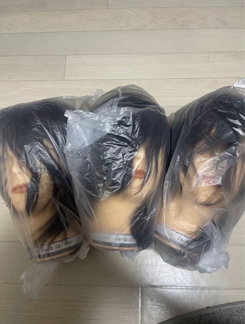 美容師国家試験用本番ウィッグ　3体セット