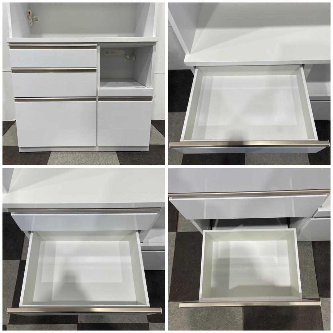 マナベインテリアハーツ レンジ キッチンボード 食器棚 家具 Ap2123