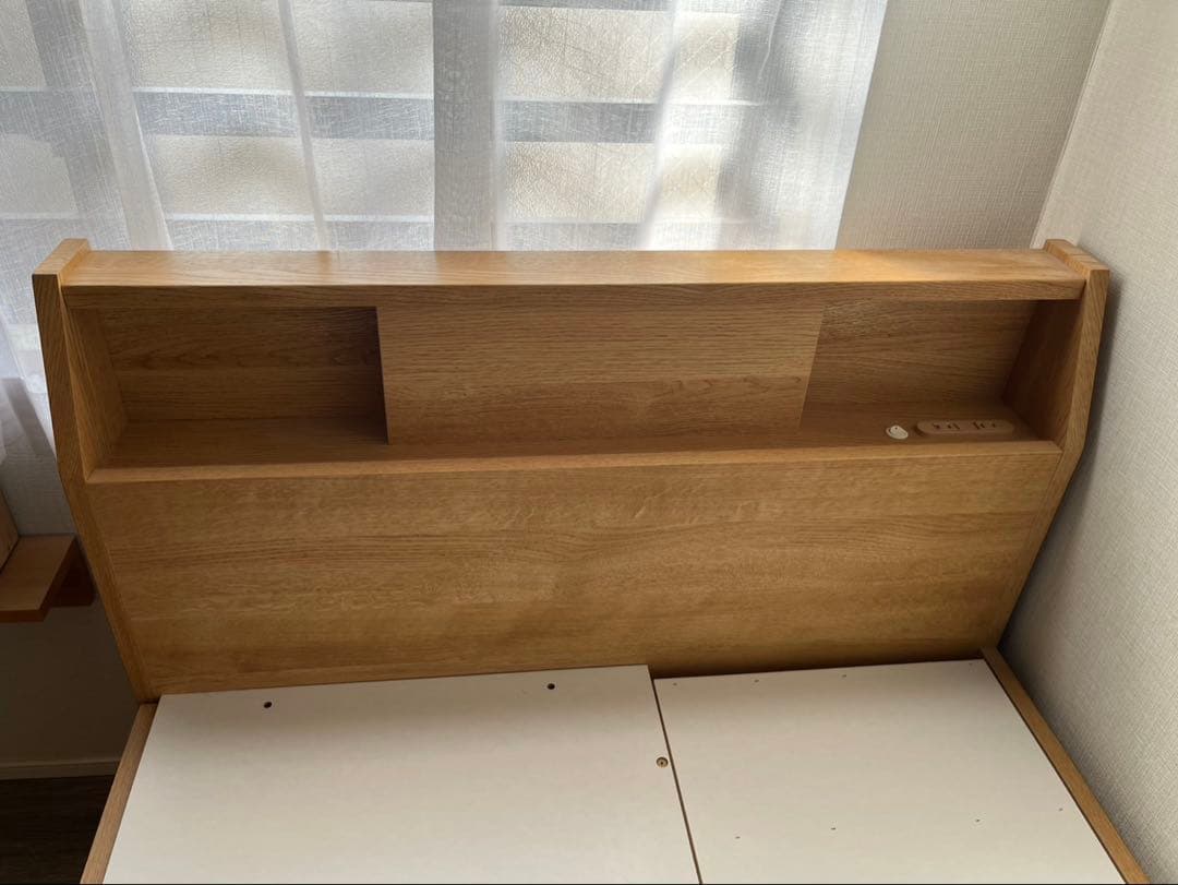 ニトリ　シングルベッドフレームナチュラル（引き取り限定）