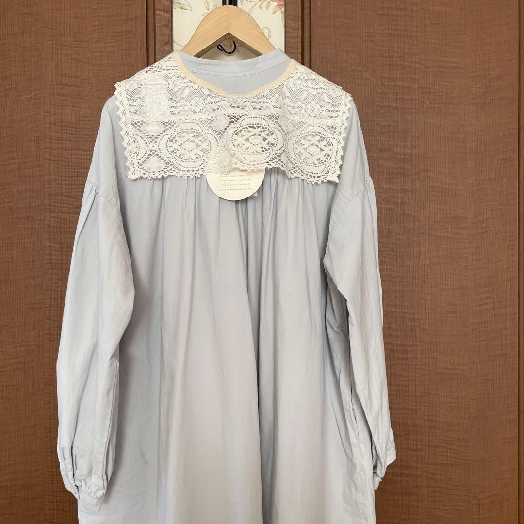 新品ツハルバイサマンサモスモス　クルーニーレースワンピース&つけ襟2点セット