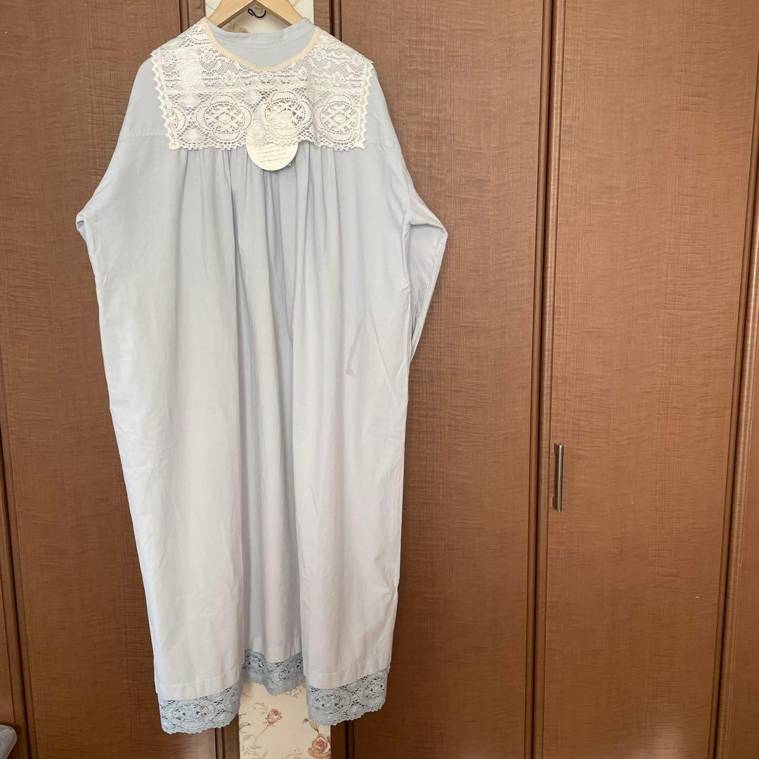新品ツハルバイサマンサモスモス　クルーニーレースワンピース&つけ襟2点セット