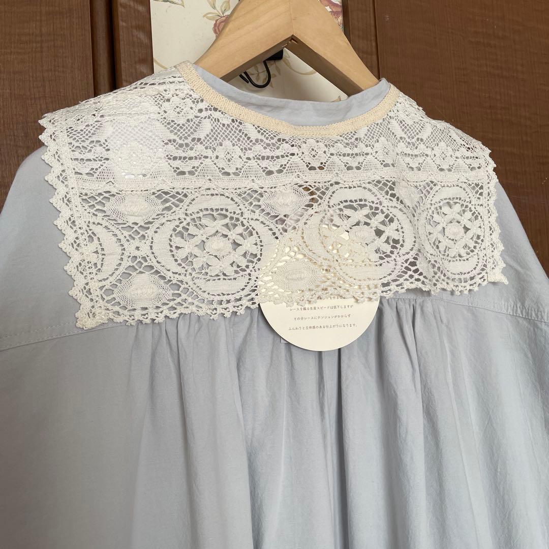 新品ツハルバイサマンサモスモス　クルーニーレースワンピース&つけ襟2点セット