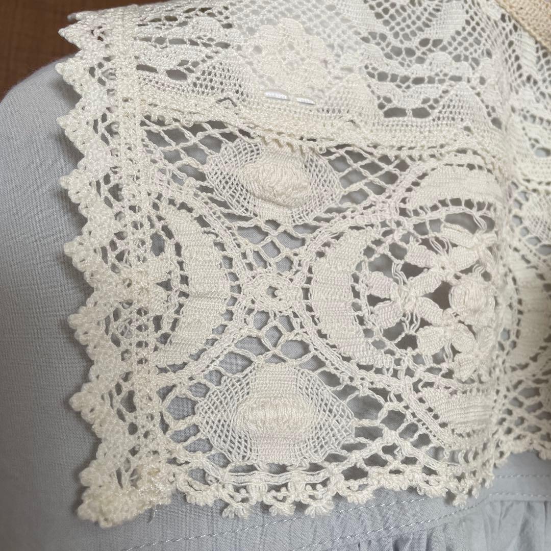 新品ツハルバイサマンサモスモス　クルーニーレースワンピース&つけ襟2点セット