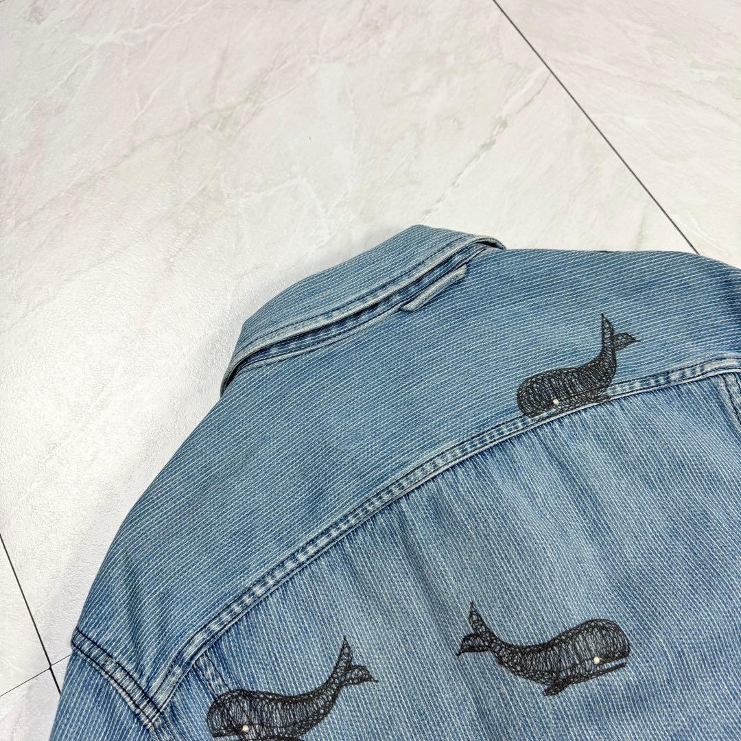 極美品 45R 45rpm クジラ 刺繍 再び デニムジャケット 2