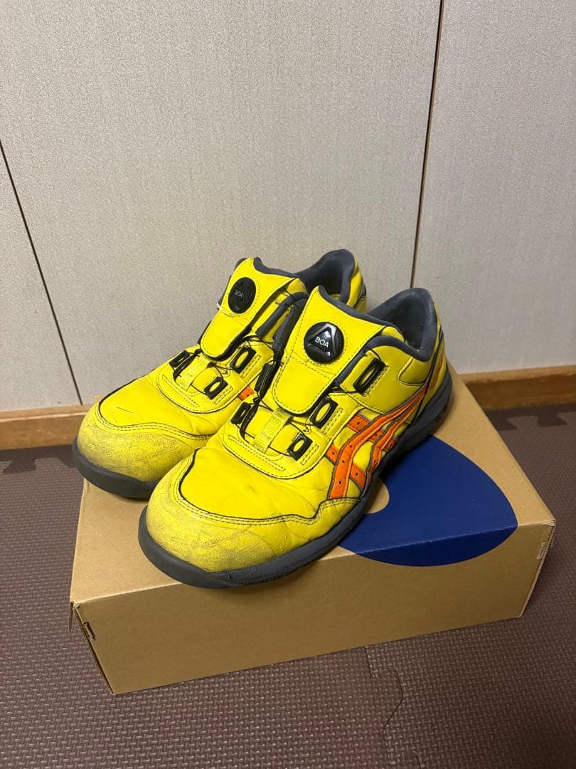 asics 安全靴 WINJOB CP306 BOA イエロー 26.5cm