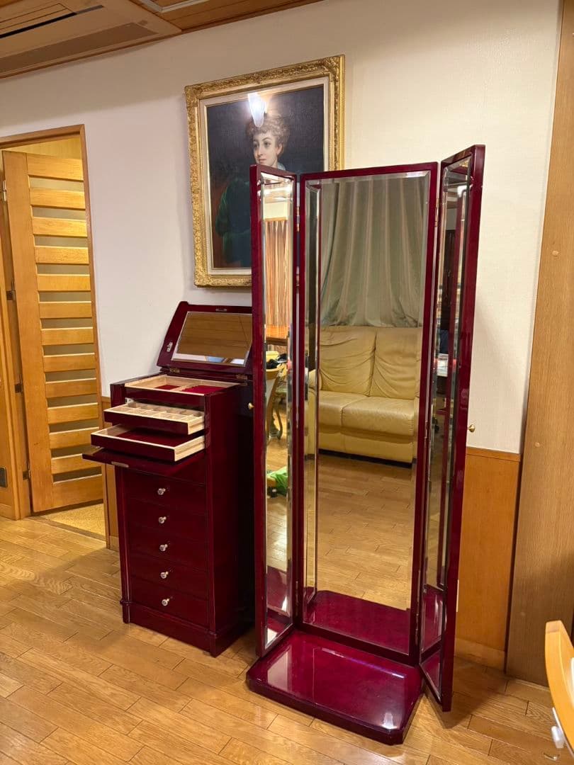 高級三面鏡　姿見　三越購入