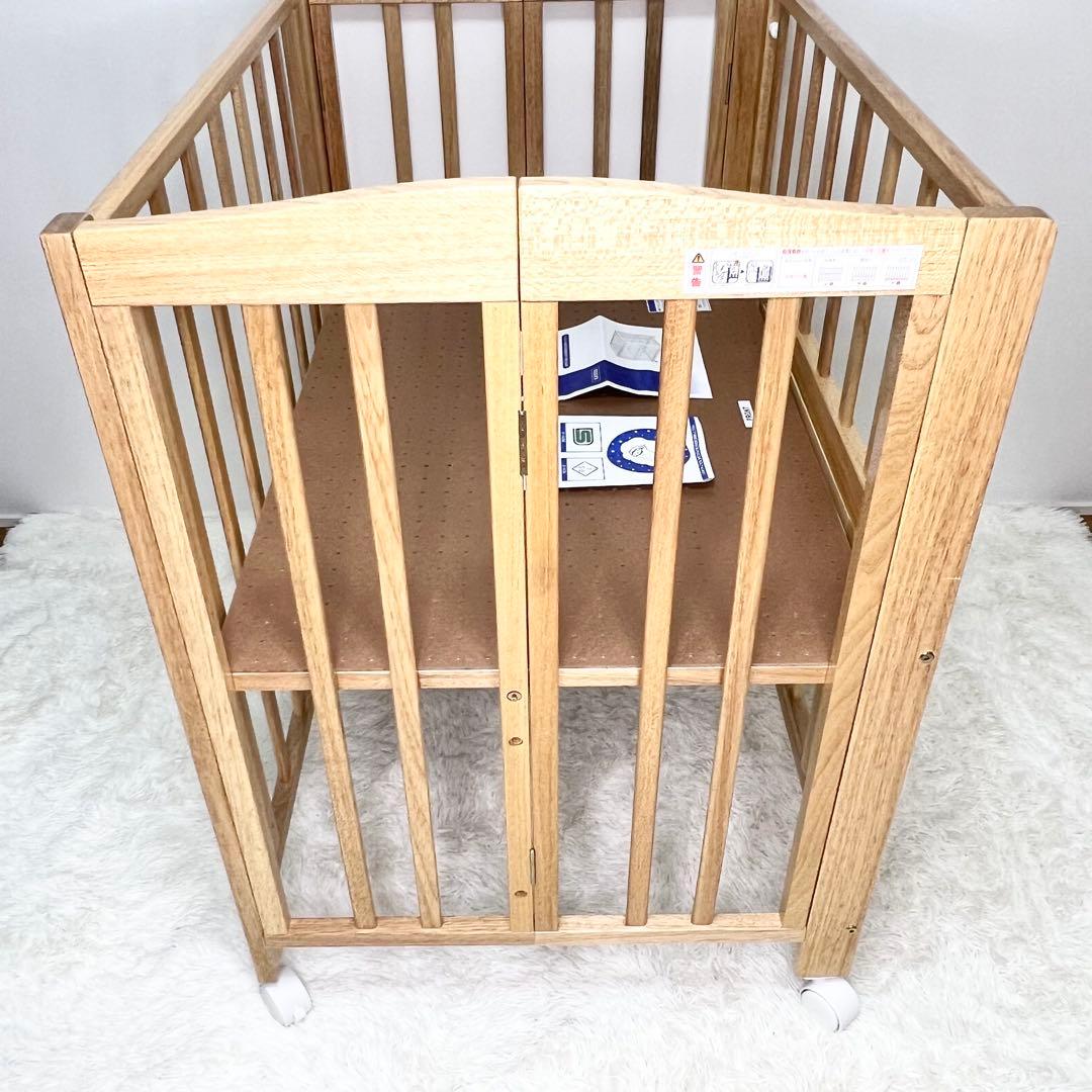 未使用級 送料無料 KATOJI ミニベッド 折り畳み ナチュラル 02008