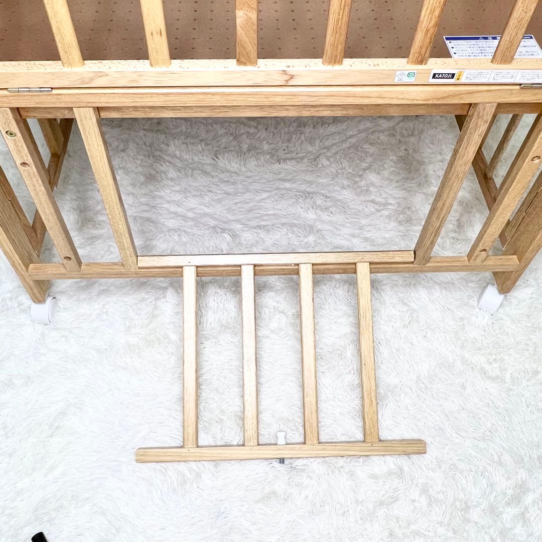 未使用級 送料無料 KATOJI ミニベッド 折り畳み ナチュラル 02008