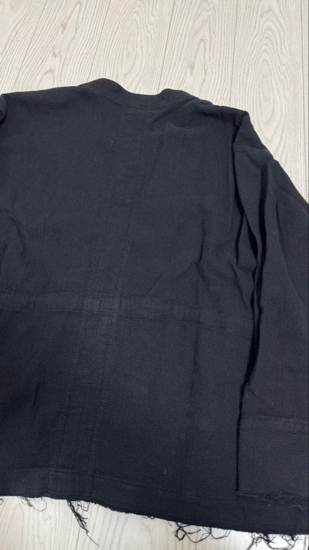 ANCELLM アンセルム PANAMA COLLAR LESS JACKET