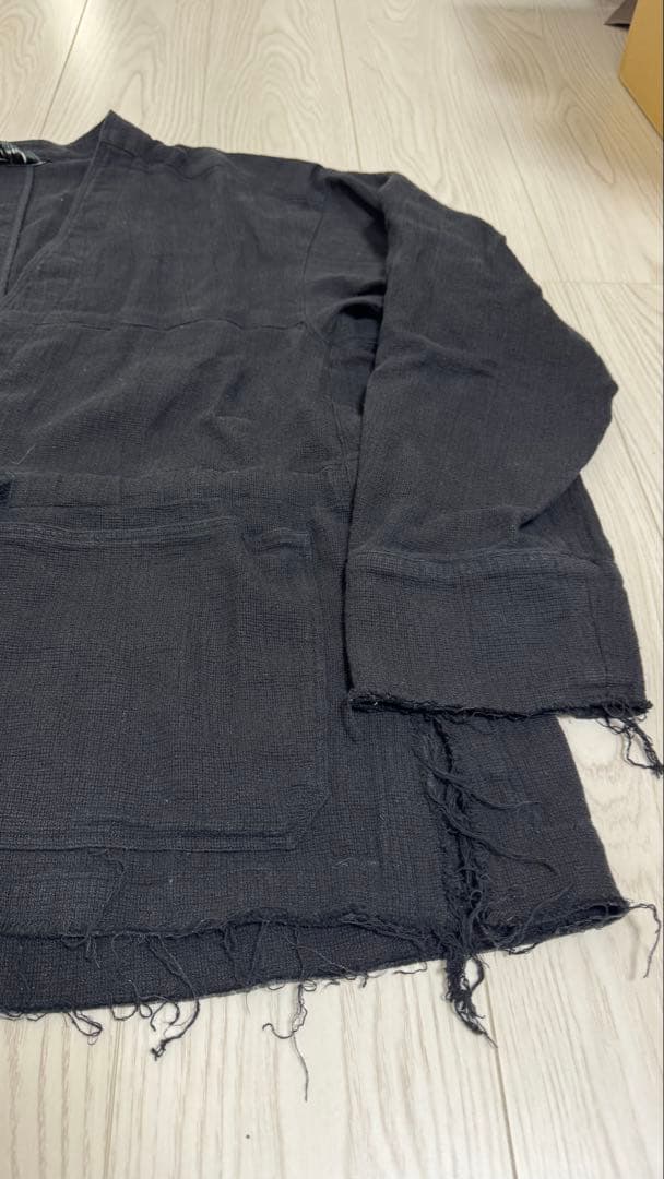 ANCELLM アンセルム PANAMA COLLAR LESS JACKET