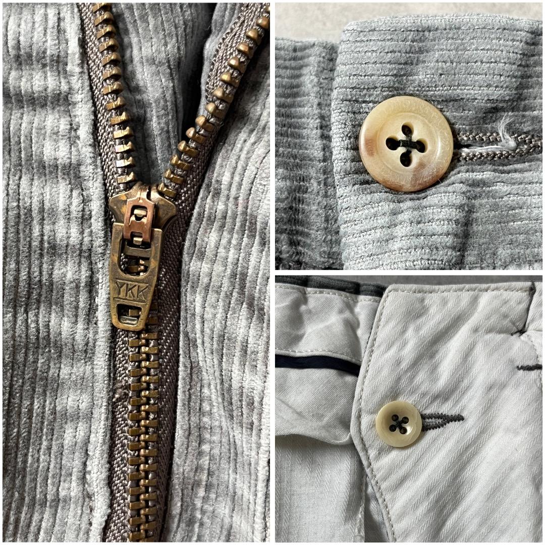 ポロ ラルフローレン W32 ポロチノ コーデュロイ 古着 グレー 16929