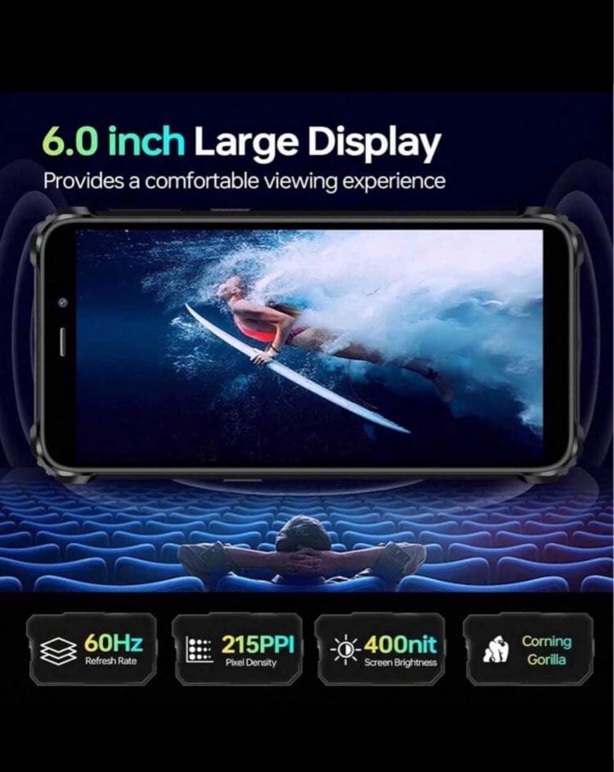 Oukitel WP36 pro24GB+256GB スマートフォン ブラック