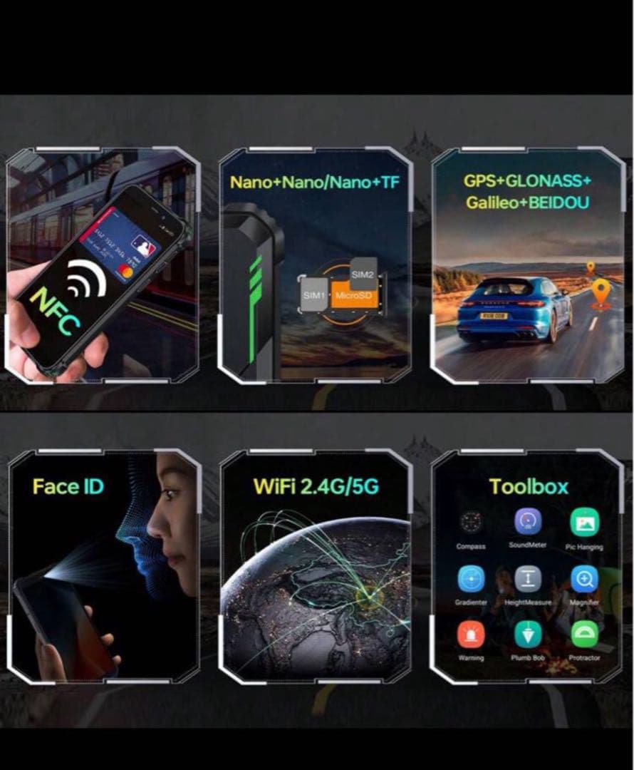 Oukitel WP36 pro24GB+256GB スマートフォン ブラック