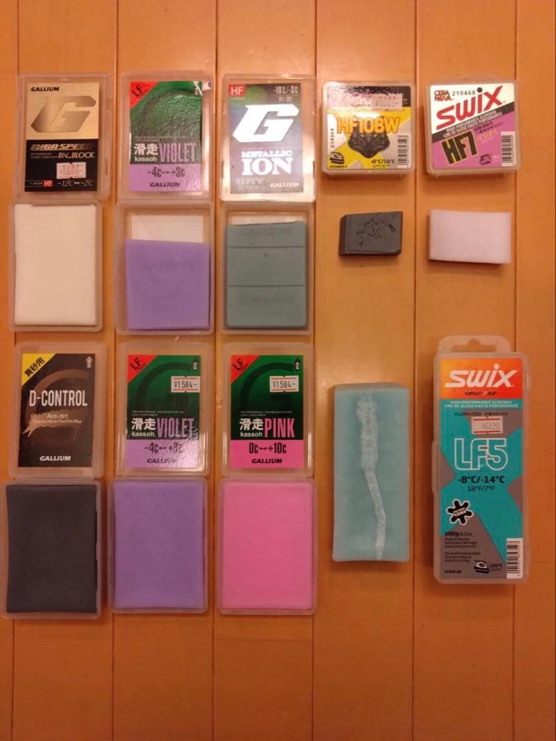 クロスカントリースキー　フッ素ワックス