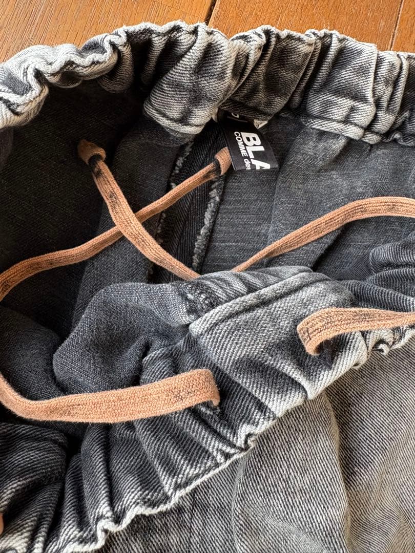 ブラックコムデギャルソン　デニムサルエルパンツ　s