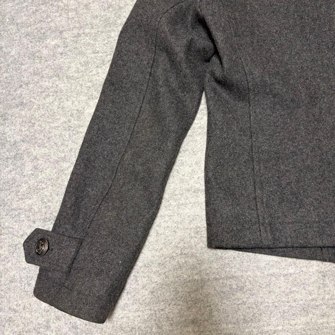 PPFM ナポレオンジャケット 銀ボタン ウール グレー M Y2K