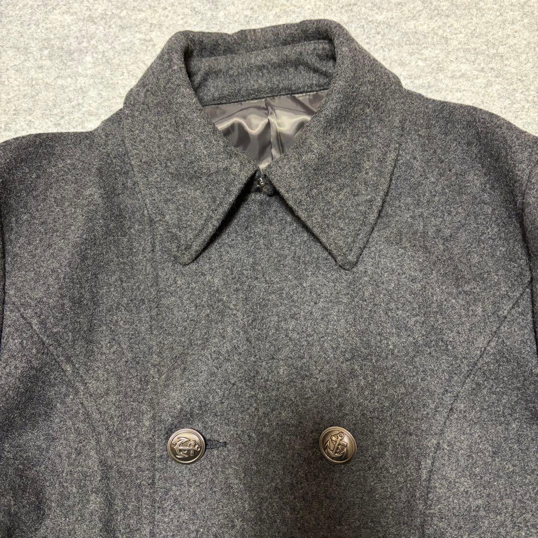 PPFM ナポレオンジャケット 銀ボタン ウール グレー M Y2K