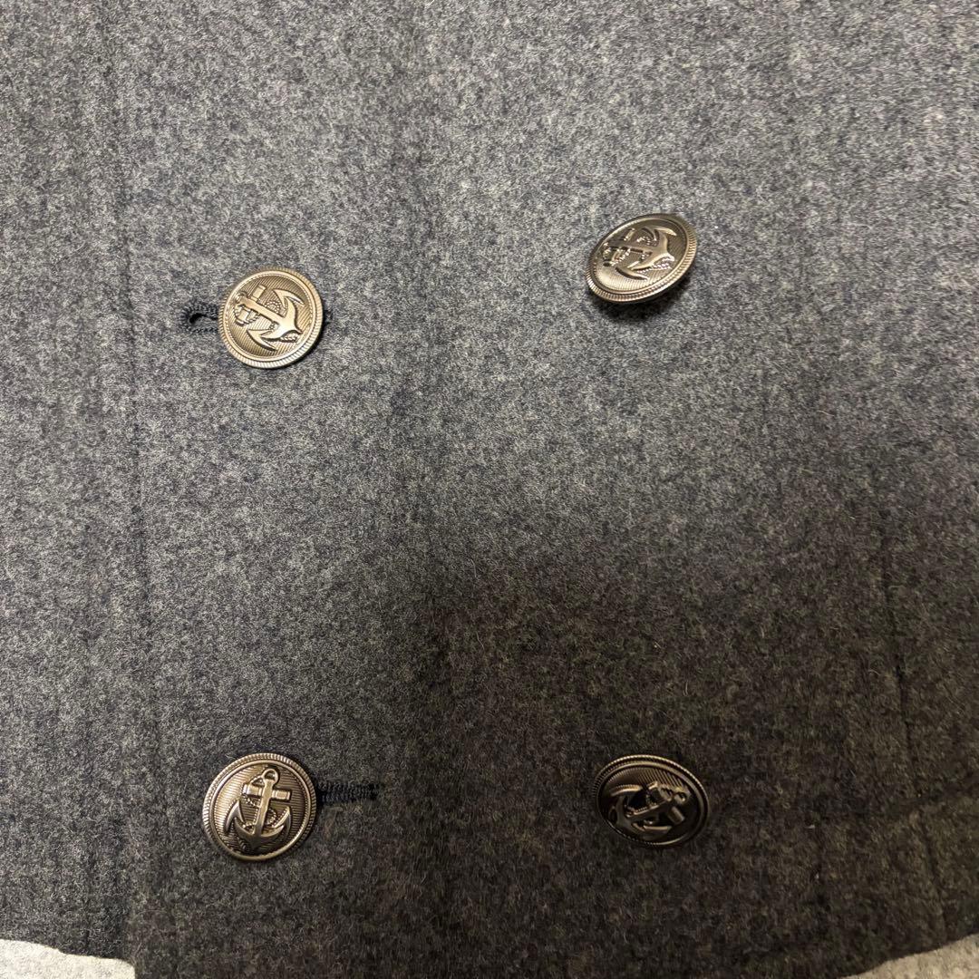 PPFM ナポレオンジャケット 銀ボタン ウール グレー M Y2K