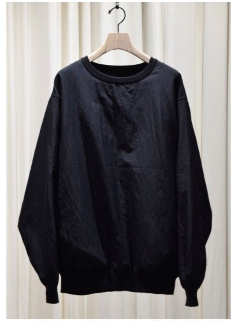 COMOLI リバーシブルプルオーバー　ブラック　サイズ3