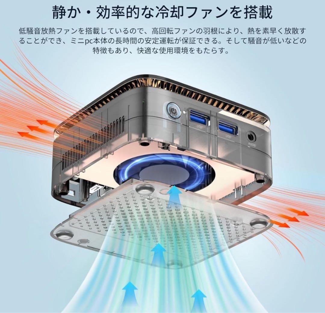 ミニpc 最大3.60GHz 4C/4T mini pc インテル N97