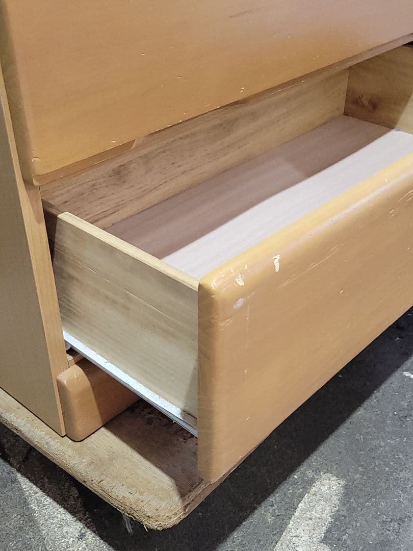 NITORI ニトリ 8段 ハイチェスト ペルレ80 LBR ナチュラルカラー