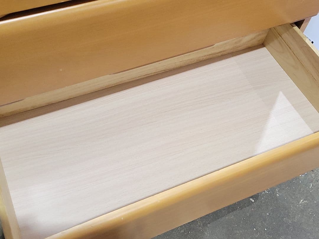 NITORI ニトリ 8段 ハイチェスト ペルレ80 LBR ナチュラルカラー