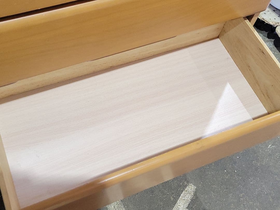 NITORI ニトリ 8段 ハイチェスト ペルレ80 LBR ナチュラルカラー