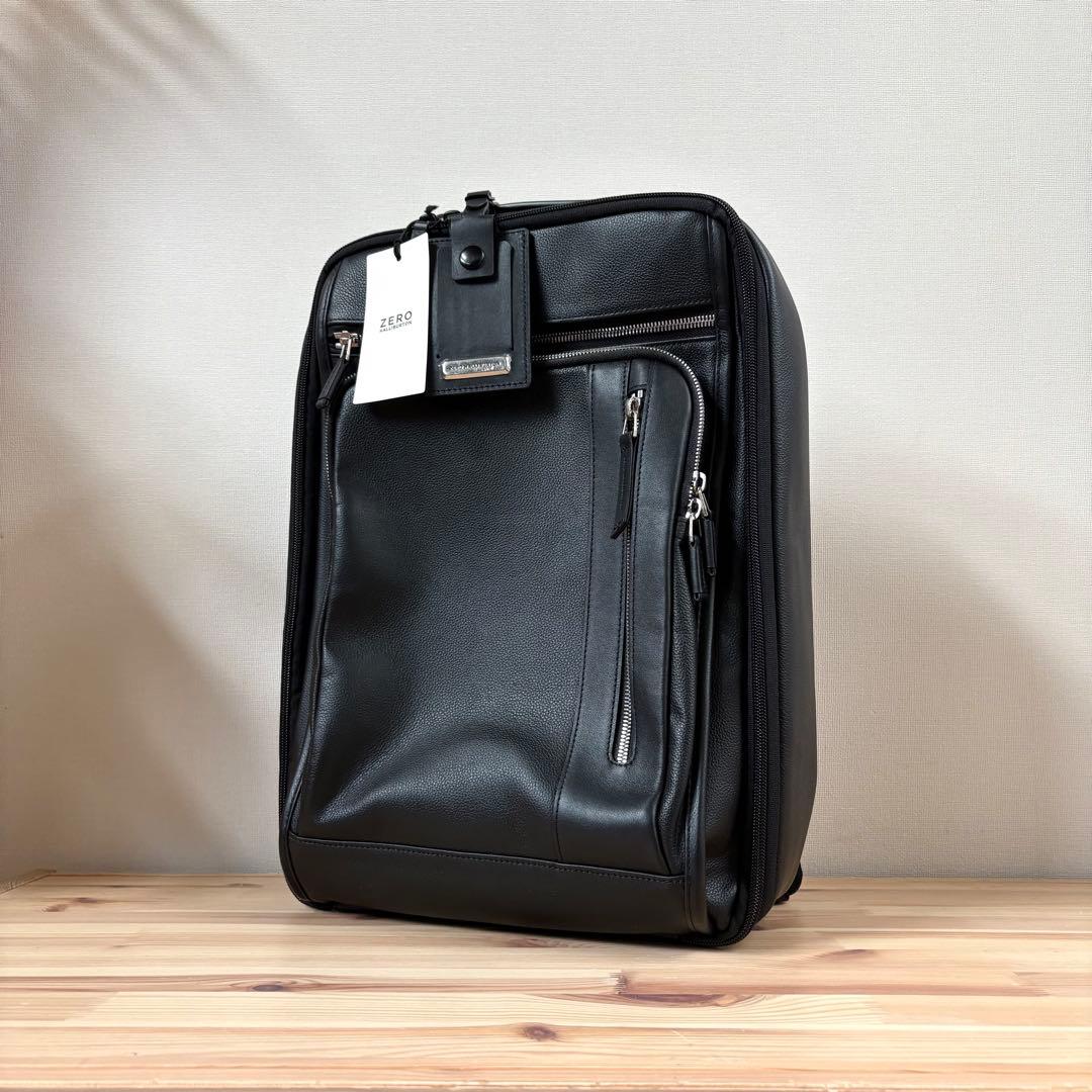 新品　ZERO HALLIBURTON レザー素材　バックパック リュックサック