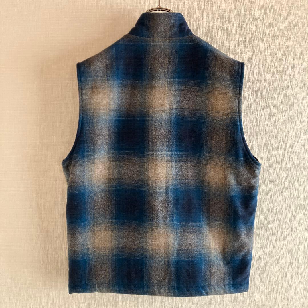 希少　好配色　PENDLETON ペンドルトン　ウールベスト　オンブレ　中綿