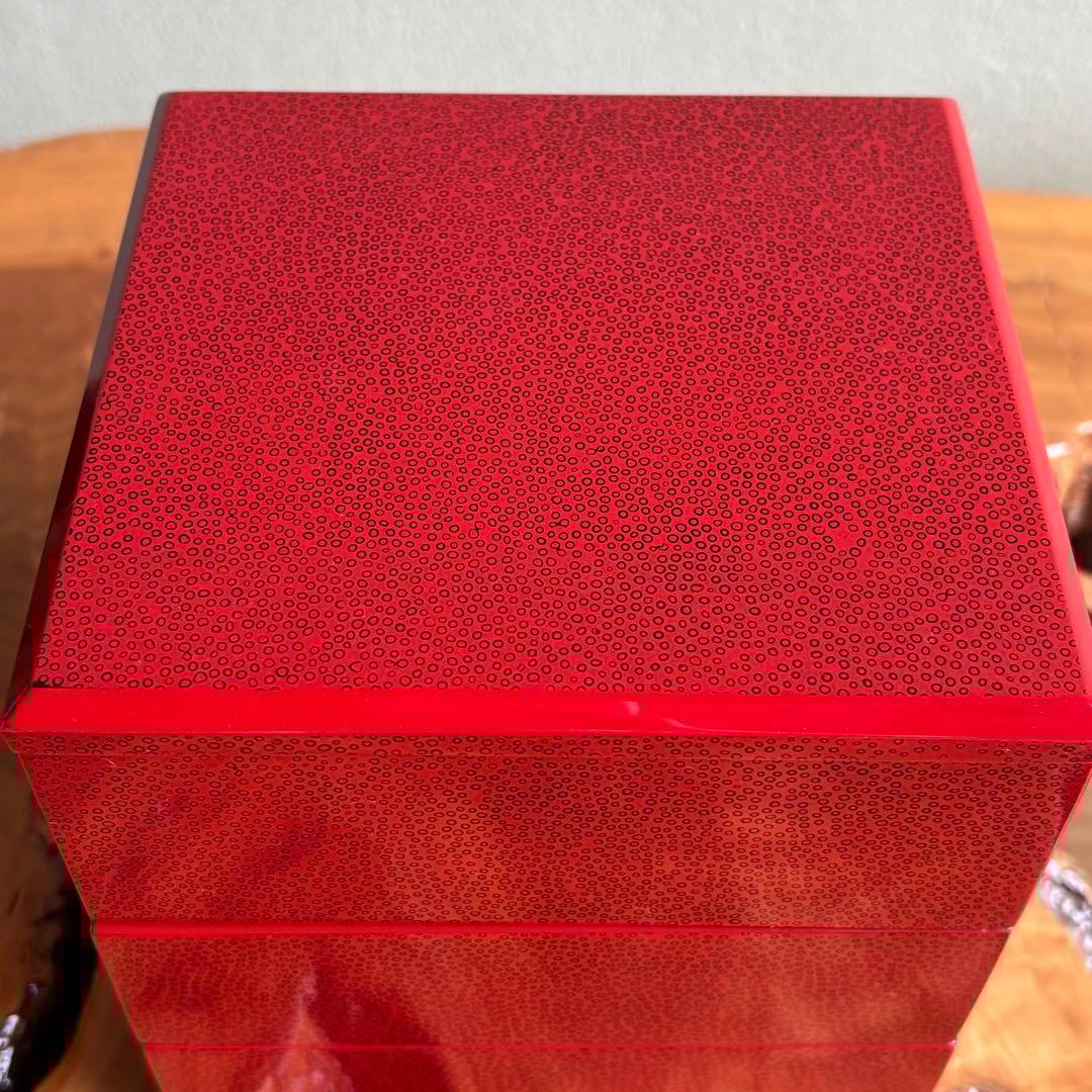 【新品未使用】津軽七々子塗 重箱 田中漆工謹製 共箱