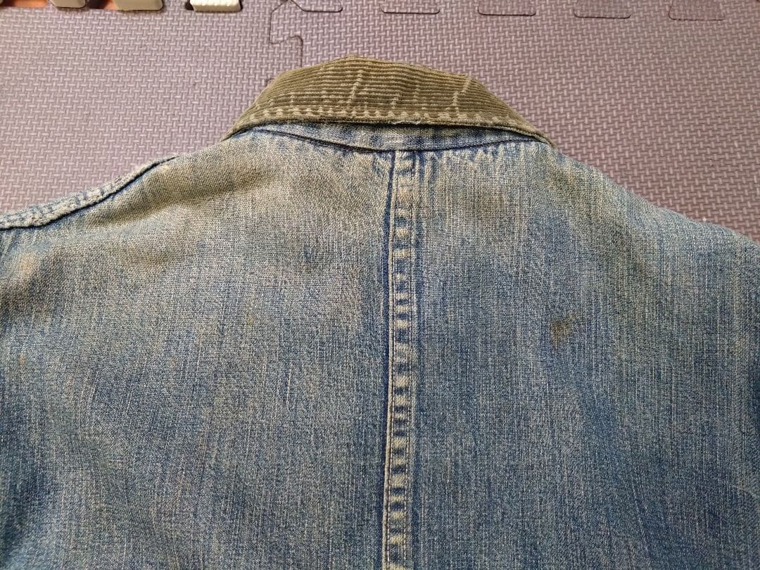 BLUE WINGカバーオール コーデュロイ襟