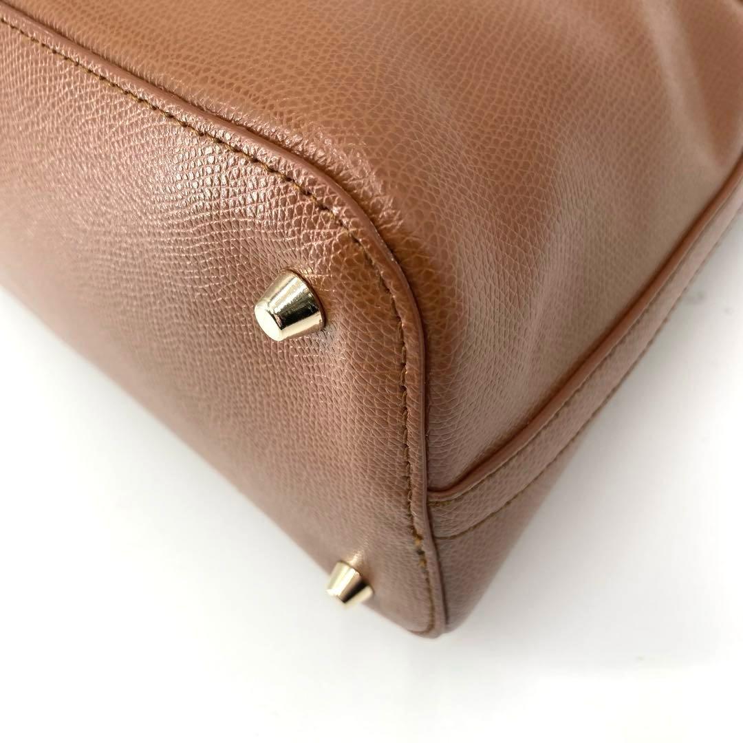 極美品✨FURLA フルラ 現行 パイパー 2way ハンドバッグ キャメル