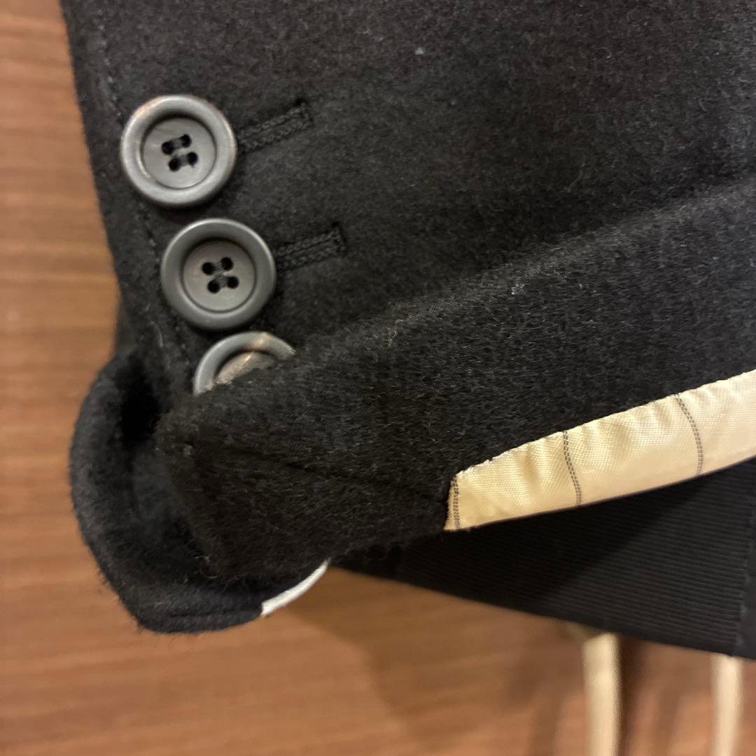 mayu 　PRADA ピーコート　ショートコート　ブラック　40 リボン