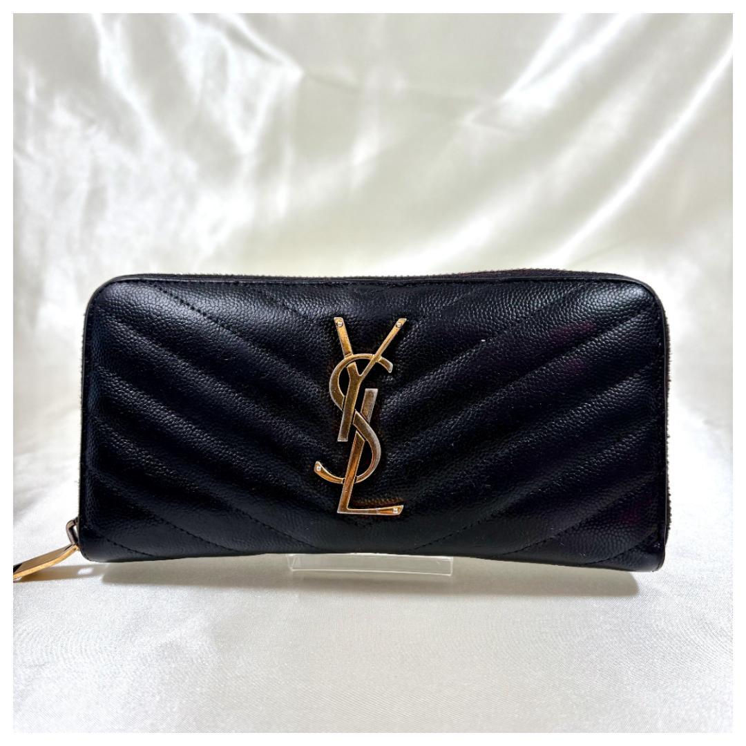 YSL イブサンローラン 長財布　ブラック