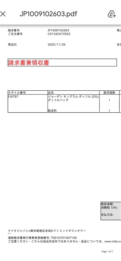 Jordan ジョーダン モノグラム ダッフル (25L)